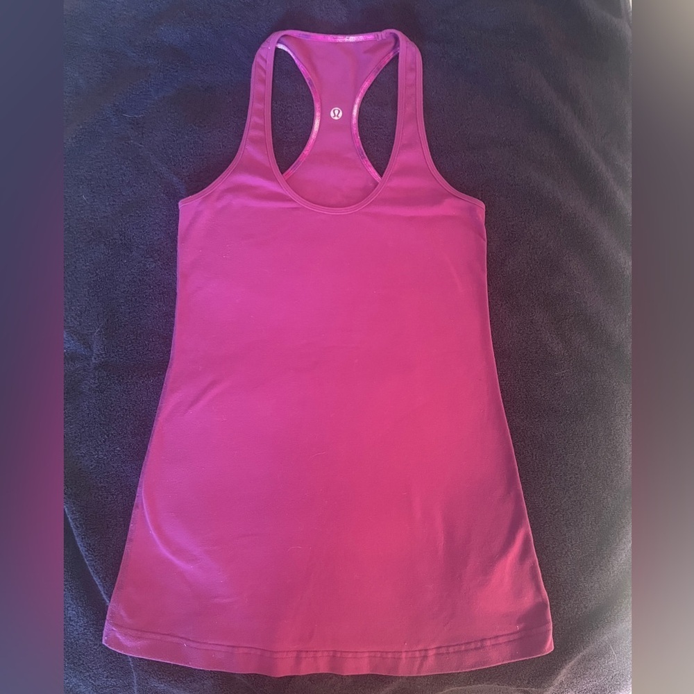 Lululemon Cool Racerback tank - reversible - purple - size 4